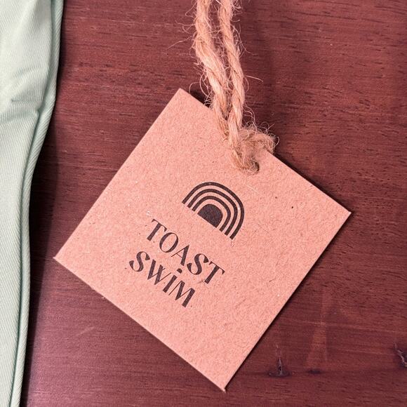 FP x Toast Swim Signature Banded Waist Bottom in‎ Ming Green Small NWT - Picture 8 of 9